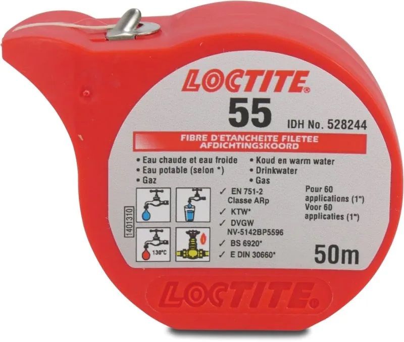 Nić do uszczelniania gwintów Loctite 55 - puszka 50 mb
